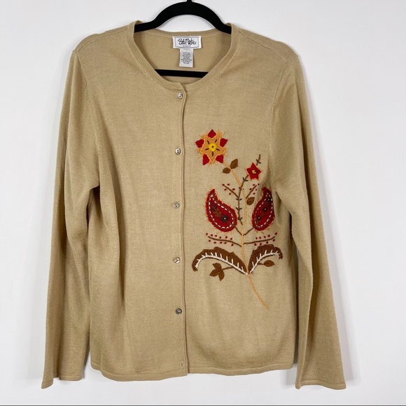 Bob Mackie Autumn Wool Blend Sweater 